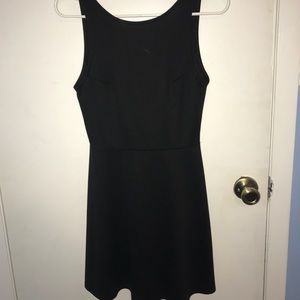 Black Back Plunge Dress